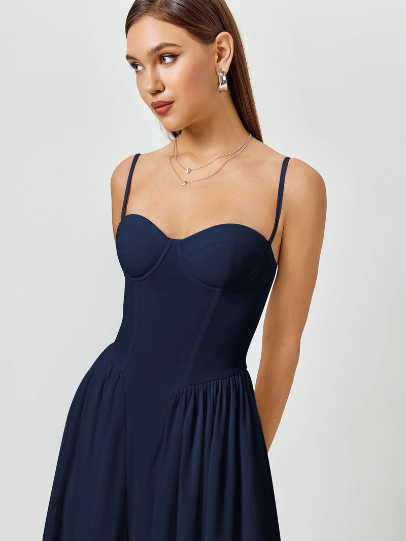 Corset Backless Maxi Dress